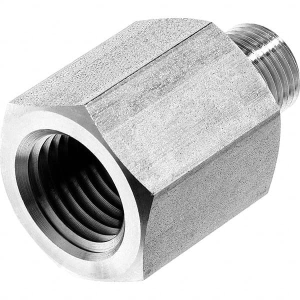 USA Sealing - 3/8 x 1/4" Galvanized Steel Pipe Reducing Adapter - USA Tool & Supply