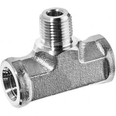 USA Sealing - 1/4" 316 Stainless Steel Pipe Branch Tee - USA Tool & Supply
