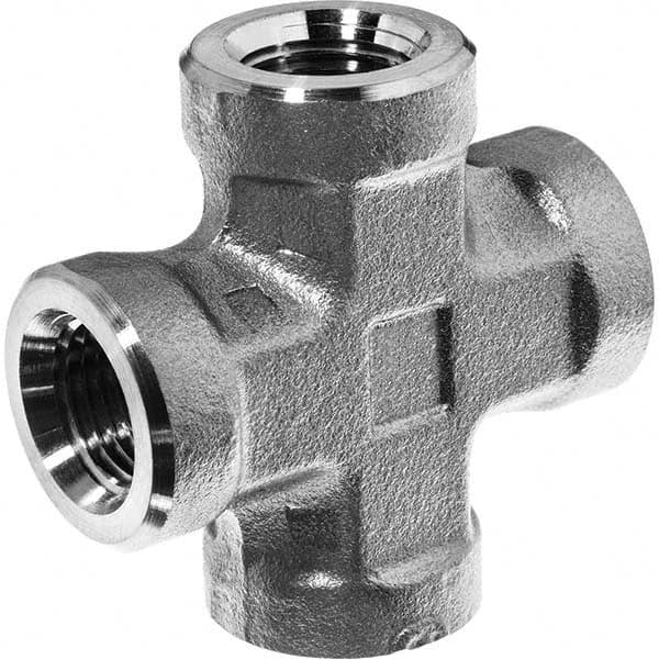 USA Sealing - 3/4" Galvanized Steel Pipe Female Cross - USA Tool & Supply