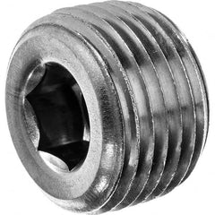 USA Sealing - 1/2" Galvanized Steel Pipe Hex Socket Plug - USA Tool & Supply