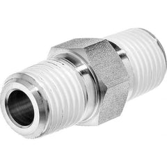 USA Sealing - 1/4" Galvanized Steel Pipe Hex Nipple - USA Tool & Supply