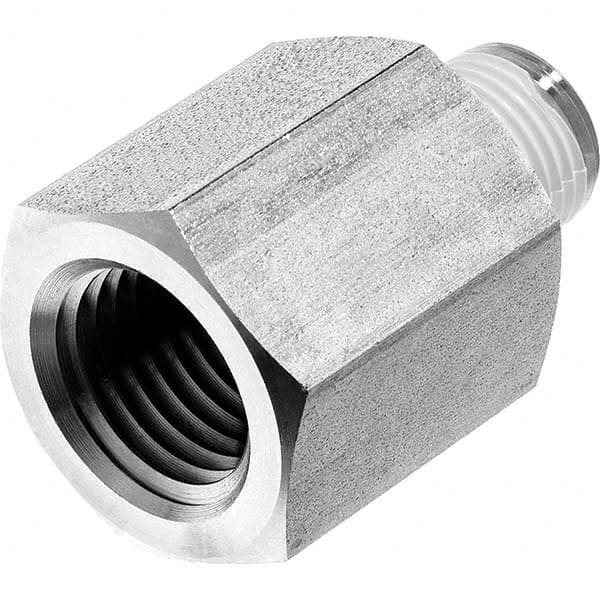 USA Sealing - 1/2 x 1/4" 316 Stainless Steel Pipe Reducing Adapter - USA Tool & Supply