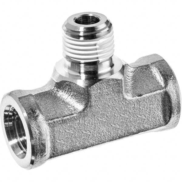 USA Sealing - 1/2" 316 Stainless Steel Pipe Branch Tee - USA Tool & Supply