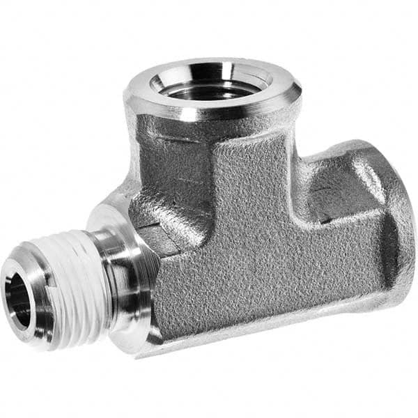 USA Sealing - 1/4" Galvanized Steel Pipe Run Tee - USA Tool & Supply