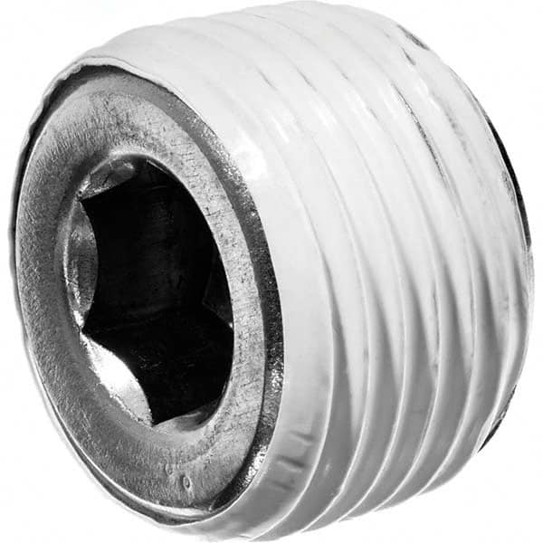 USA Sealing - 3/8" Galvanized Steel Pipe Hex Socket Plug - USA Tool & Supply