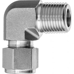 USA Sealing - Metal Compression Tube Fittings Type: Male Elbow End Connections: Comp x MNPT - USA Tool & Supply