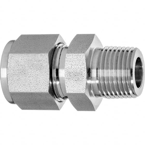 USA Sealing - Metal Compression Tube Fittings Type: Male Connector End Connections: Comp x MNPT - USA Tool & Supply