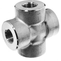 USA Sealing - 1/2" 316 Stainless Steel Pipe Cross - USA Tool & Supply