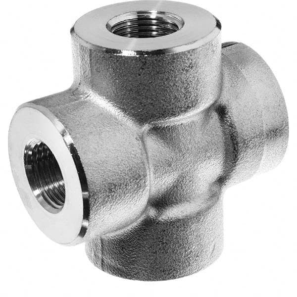 USA Sealing - 3/4" 304 Stainless Steel Pipe Cross - USA Tool & Supply