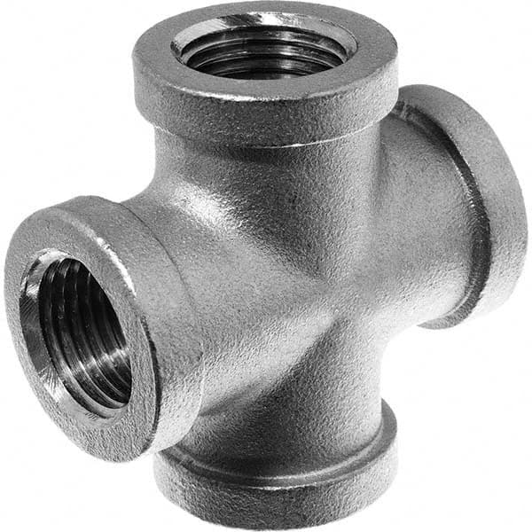 USA Sealing - 1" 304 Stainless Steel Pipe Cross - USA Tool & Supply