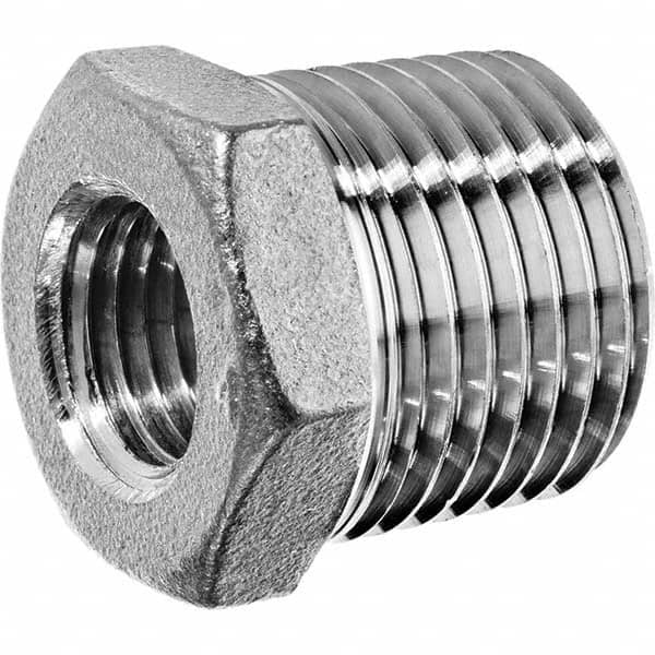 USA Sealing - 1/2 x 3/8" 304 Stainless Steel Pipe Hex Bushing - USA Tool & Supply