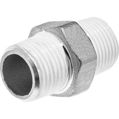 USA Sealing - 3/8" 304 Stainless Steel Pipe Hex Nipple - USA Tool & Supply