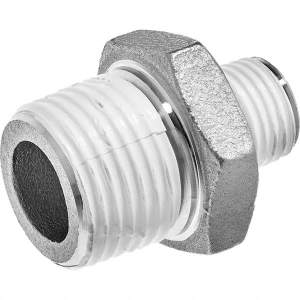 USA Sealing - 1-1/2 x 1" 304 Stainless Steel Pipe Reducing Hex Nipple - USA Tool & Supply