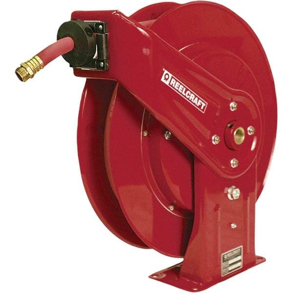 Reelcraft - Hose Reels Style: Spring Retractable Hose Length (Feet): 35 - USA Tool & Supply