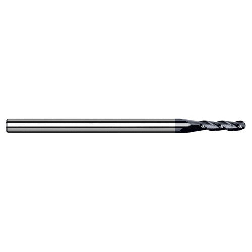 ‎3/32″ Dia. × 1/8″ Shank × 1/2″ DOC × 2-1/2″ OAL, Carbide AlTiN, 3 Flute, Ballnose End Mill