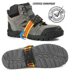 Geroline - Ice Traction Footwear Footwear Style: Strap-On Cleat Traction Type: Steel Studs - USA Tool & Supply