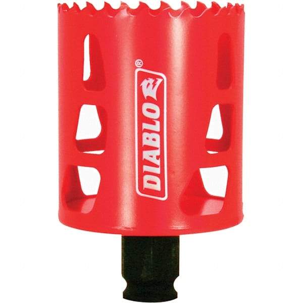 Freud - 2-1/4" Diam, 2-3/8" Cutting Depth, Hole Saw - Bi-Metal Saw, Toothed Edge - USA Tool & Supply