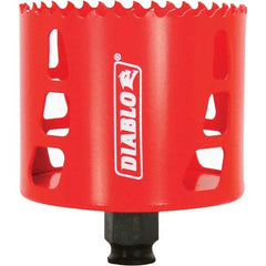 Freud - 3-1/8" Diam, 2-3/8" Cutting Depth, Hole Saw - Bi-Metal Saw, Toothed Edge - USA Tool & Supply