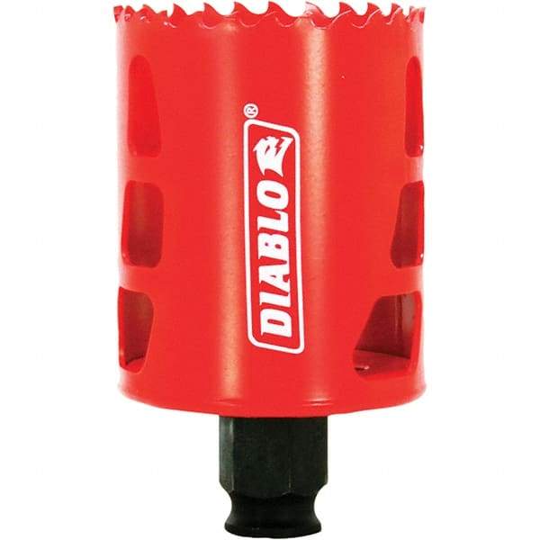 Freud - 2-1/8" Diam, 2-3/8" Cutting Depth, Hole Saw - Bi-Metal Saw, Toothed Edge - USA Tool & Supply