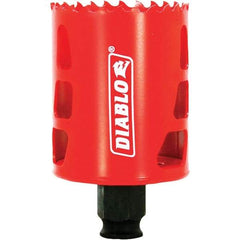 Freud - 2-1/8" Diam, 2-3/8" Cutting Depth, Hole Saw - Bi-Metal Saw, Toothed Edge - USA Tool & Supply