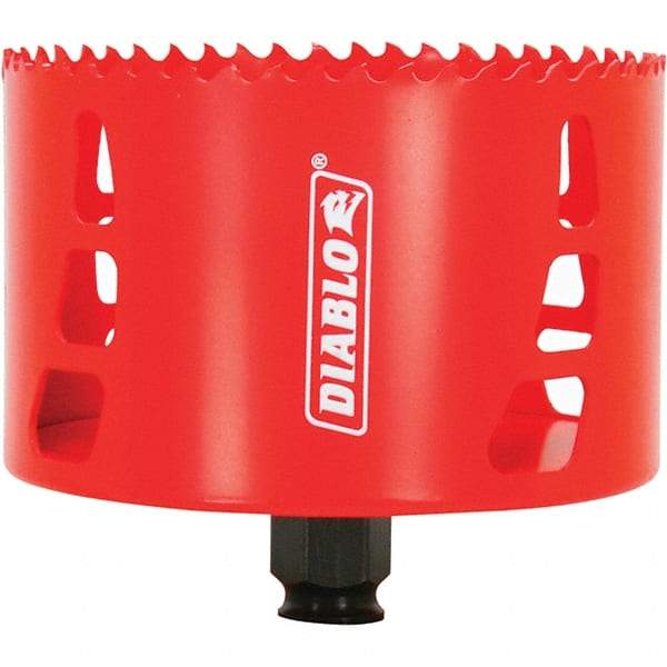 Freud - 4-1/8" Diam, 2-3/8" Cutting Depth, Hole Saw - Bi-Metal Saw, Toothed Edge - USA Tool & Supply