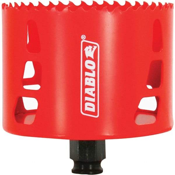 Freud - 3-5/8" Diam, 2-3/8" Cutting Depth, Hole Saw - Bi-Metal Saw, Toothed Edge - USA Tool & Supply