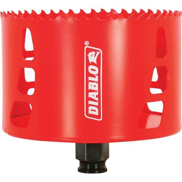 Freud - 4" Diam, 2-3/8" Cutting Depth, Hole Saw - Bi-Metal Saw, Toothed Edge - USA Tool & Supply