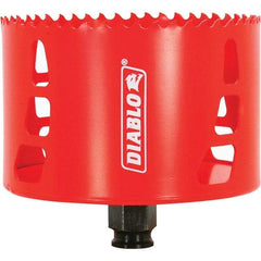 Freud - 4" Diam, 2-3/8" Cutting Depth, Hole Saw - Bi-Metal Saw, Toothed Edge - USA Tool & Supply