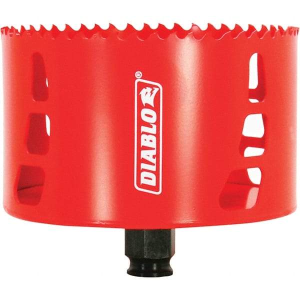 Freud - 4-1/4" Diam, 2-3/8" Cutting Depth, Hole Saw - Bi-Metal Saw, Toothed Edge - USA Tool & Supply