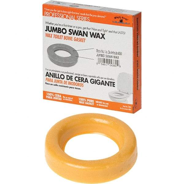 Black Swan - Toilet Repair Kits & Parts Type: Gasket Material: Petroleum Wax - USA Tool & Supply