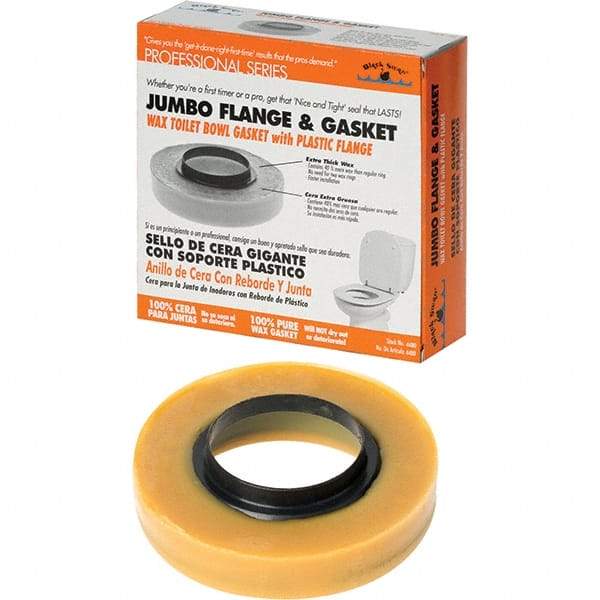 Black Swan - Toilet Repair Kits & Parts Type: Flange & Gasket Material: Petroleum Wax - USA Tool & Supply