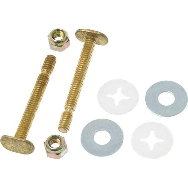 Black Swan - Toilet Repair Kits & Parts Type: Closet Bolts Material: Brass - USA Tool & Supply