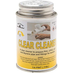 Black Swan - 1/4 Pt All-Purpose Cleaner - Clear, Use with ABS, PVC & CPVC up to 6" Diam - USA Tool & Supply