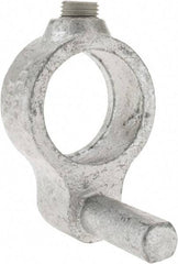 Kee - 1" Pipe, Malleable Iron Gate Hinge Fitting - Galvanized Finish - USA Tool & Supply