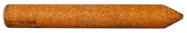Norton - 1" Long x 1/8" Wide Aluminum Oxide Sharpening Stone - Point, Fine Grade - USA Tool & Supply