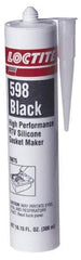 Loctite - 300ml High Performance RTV Silicone Gasket Maker - -75 to 625°F, Black, Comes in Cartridge - USA Tool & Supply