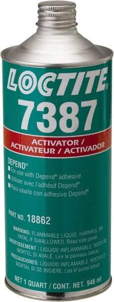 Loctite - 32 Fl Oz, Amber Adhesive Activator - USA Tool & Supply