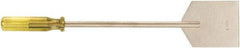Ampco - Stiff Aluminum Bronze Alloy Chisel Scraper - 3-3/4" Blade Width x 3-3/4" Blade Length - USA Tool & Supply
