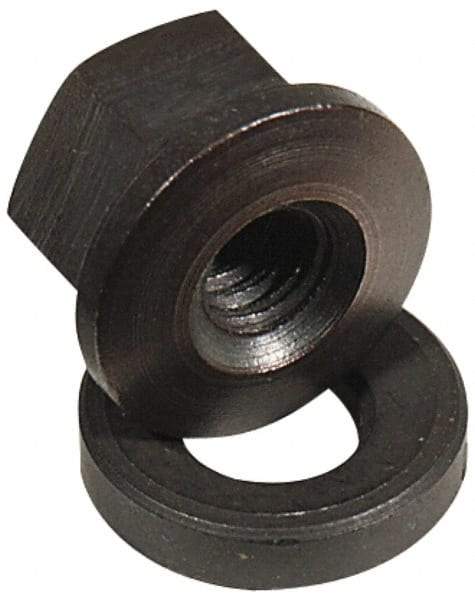 Jergens - 1/2-13, Flange Nut - Steel, Black Oxide Finish - USA Tool & Supply