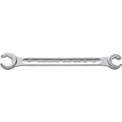 Flare Nut Wrenches; Type: Open End; Size (Inch): 1/4 in; 5/16 in; Size (mm): 1/4 in; 5/16 in; Head Type: Double; Offset; Opening Type: 6-Point Flare Nut; Head Offset Angle: 10; Non-sparking: No; Insulated: No; Magnetic: No; Corrosion-resistant: No; Ratche