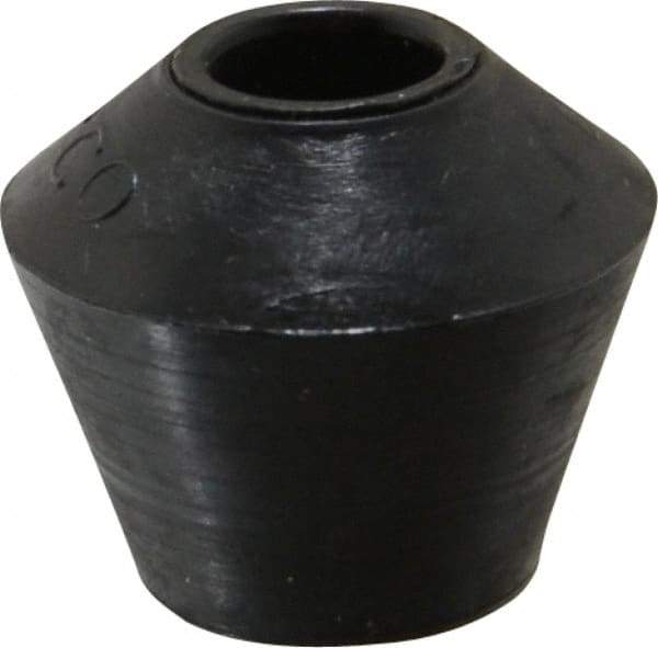 De-Sta-Co - 0.79" Max Diam, 5/16-18 Thread, Polyurethane, Screw On, Flat Tip, Clamp Spindle Assembly Replacement Cap - For 5/16" Diam Standard Spindle, 0.69" OAL, 1/2" Surface Diam, 1/2" Hole Depth - USA Tool & Supply