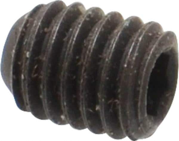 Value Collection - #10-32 UNF, 1/4" OAL, Flat Point Set Screw - Grade 8 Alloy Steel, 3/32" Key - USA Tool & Supply