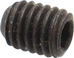 Value Collection - #10-32 UNF, 1/4" OAL, Flat Point Set Screw - Grade 8 Alloy Steel, 3/32" Key - USA Tool & Supply