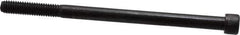 Value Collection - 3/8-16 UNC Hex Socket Drive, Socket Cap Screw - Alloy Steel, Black Oxide Finish, Partially Threaded, 6" Length Under Head - USA Tool & Supply