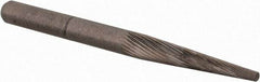 M.A. Ford - 1/8" Cut Diam, 1/8" Shank Diam, Cone Head Double Cut Burr - Carbide, Point End, 5/8" LOC, 1-1/2" OAL - USA Tool & Supply