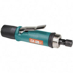 Dynabrade - 1/4" Collet, Straight Handle, Air Straight Die Grinder - 18,000 RPM, Rear Exhaust, 33 CFM, 0.7 hp, 90 psi, 1/4 NPT Inlet - USA Tool & Supply