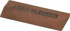 Norton - 2-1/4" Long x 7/8" Diam x 3/16" Thick, Aluminum Oxide Sharpening Stone - Round, Medium Grade - USA Tool & Supply