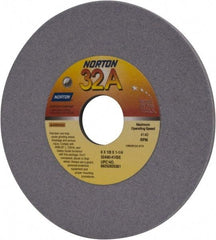 Norton - 6" Diam x 1-1/4" Hole x 1/8" Thick, K Hardness, 80 Grit Surface Grinding Wheel - Aluminum Oxide, Type 1, Medium Grade, 4,140 Max RPM, Vitrified Bond, No Recess - USA Tool & Supply