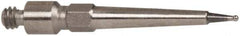 TESA Brown & Sharpe - 0.38mm Ball Diam, Carbide, Ball Test Indicator Contact Point - 1/2" Contact Point Length, Use with Brown & Sharpe BesTest 599 Series - USA Tool & Supply