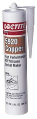 Loctite - 300ml High Performance RTV Silicone Gasket Maker - -65 to 700°F, Copper, Comes in Cartridge - USA Tool & Supply